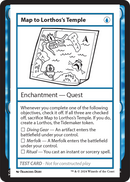 Map to Lorthos's Temple [Mystery Booster 2]
