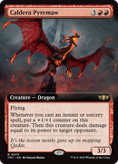 Caldera Pyremaw (Extended Art) (TDC-073) [Commander: Tarkir: Dragonstorm]
