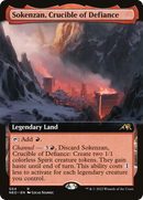 Sokenzan, Crucible of Defiance (Extended Art) (NEO-504) [Kamigawa: Neon Dynasty] Foil