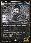 Dennick, Pious Apprentice (Showcase) (MID-317) [Innistrad: Midnight Hunt] Foil