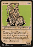 Skanos Dragonheart (Showcase) (CLB-410) [Commander Legends: Battle for Baldur's Gate] Foil