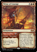 Virtue of Courage (Showcase) (WOE-282) [Wilds of Eldraine] Foil