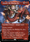 Atsushi, the Blazing Sky (Borderless) (NEO-410) [Kamigawa: Neon Dynasty]