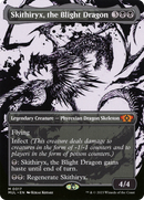 Skithiryx, the Blight Dragon (MUL-017) (Showcase) (Borderless) [Multiverse Legends] Foil