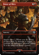 Foray of Orcs (Borderless) (LTR-417) [The Lord of the Rings: Tales of Middle-earth] Foil