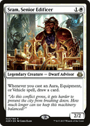 Sram, Senior Edificer (PRE-023) [Aether Revolt Promos] Foil