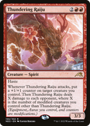 Thundering Raiju (PPNEO-166) [Promo Pack: Kamigawa: Neon Dynasty Promos] Foil