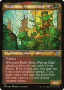 Rulik Mons, Warren Chief (Textured Foil) (DMU-357) (Showcase) [Dominaria United] Foil