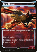 Lizard Blades (Showcase) (NEO-385) [Kamigawa: Neon Dynasty] Foil