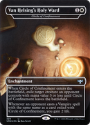 Van Helsing's Holy Ward - Circle of Confinement (VOW-329) (Borderless) [Innistrad: Crimson Vow] Foil