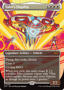 Valor's Flagship (Borderless) (DFT-298) [Aetherdrift] Foil