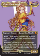 Celes, Rune Knight (Borderless) (Surge Foil) (FIC-209) [Commander: FINAL FANTASY] Foil