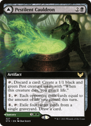 Pestilent Cauldron (Extended Art) (STX-327) [Strixhaven: School of Mages] Foil