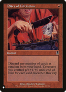 Rites of Initiation (LIST-ODY-217) [The List]