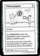 Pithing Spyglass (No PW Symbol) (CMB1-108) [Mystery Booster Playtest Cards 2021]