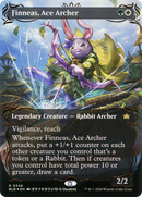 Finneas, Ace Archer (Borderless) (Raised Foil) (BLB-348) (Showcase) [Bloomburrow] Foil