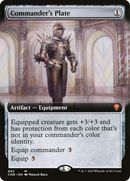Commander's Plate (Extended Art) (CMR-692) [Commander Legends] Foil