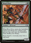 Wood Elves (DD3-018) [Duel Decks Anthology: Elves vs. Goblins] Foil