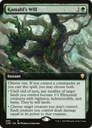 Kamahl's Will (Extended Art) (CMR-680) [Commander Legends] Foil