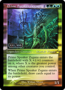 Prime Speaker Zegana (Retro Frame) (Serial Numbered) (RVR-377) [Ravnica Remastered] Foil
