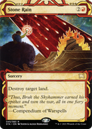 Stone Rain (STA-045) (Showcase) (Borderless) [Strixhaven Mystical Archive] Etched Foil