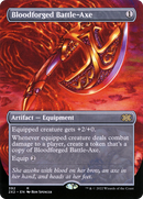 Bloodforged Battle-Axe (Borderless) (2X2-392) [Double Masters 2022] Foil