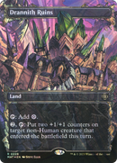 Drannith Ruins (Halo Foil) (MAT-228) (Showcase) (Borderless) [March of the Machine: The Aftermath] Foil