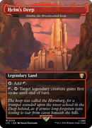 Helm's Deep - Shinka, the Bloodsoaked Keep (LTC-374) (Borderless) [Tales of Middle-earth Commander] Foil