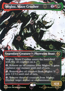 Migloz, Maze Crusher (Showcase) (Step-and-Compleat Foil) (ONE-470) (Borderless) [Phyrexia: All Will Be One] Foil