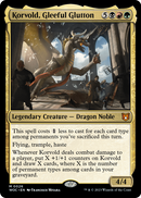 Korvold, Gleeful Glutton (WOC-026) [Wilds of Eldraine Commander] Foil