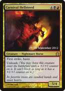 Carnival Hellsteed (PRE-147) [Return to Ravnica Promos] Foil