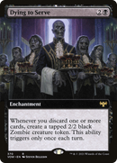 Dying to Serve (Extended Art) (VOW-370) [Innistrad: Crimson Vow] Foil