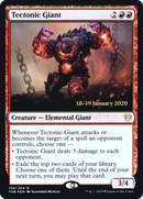 Tectonic Giant (PRE-158S) [Theros Beyond Death Promos] Foil