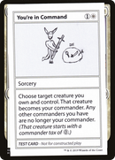 You're In Command (No PW Symbol) (CMB1-015) [Mystery Booster Playtest Cards 2021]