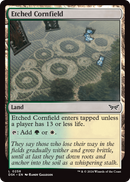 Etched Cornfield (DSK-258) [Duskmourn: House of Horror] Foil