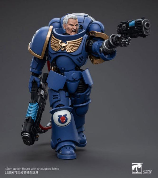 In Stock JOYTOY Ultramarines Hellblasters Sergeant Ulaxes Action Figure 1/18 | UK