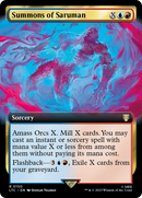 Summons of Saruman (Extended Art) (LTC-150) [Tales of Middle-earth Commander] Foil
