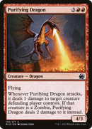 Purifying Dragon (MID-155) [Innistrad: Midnight Hunt] Foil