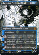 Jace, the Perfected Mind (Borderless) (Step-and-Compleat Foil) (ONE-428) (Showcase) [Phyrexia: All Will Be One] Foil