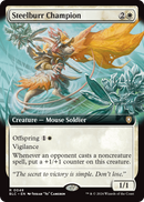Steelburr Champion (Extended Art) (BLC-048) [Bloomburrow Commander]