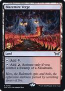 Blazemire Verge (PRE-256) [Duskmourn: House of Horror Promos] Foil