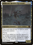 Millicent, Restless Revenant (Display Commander) - Thick Stock (VOC-001) [Crimson Vow Commander Display Commanders] Foil