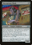 Discourtesy Clerk (Galaxy Foil) (UNF-356) [Unfinity] Foil