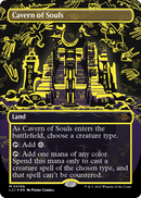 Cavern of Souls (Neon Yellow) (WPN-410B) (Borderless) [The Lost Caverns of Ixalan] Foil