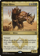 Siege Rhino (PRE-200) [Khans of Tarkir Promos] Foil