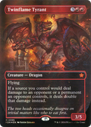 Twinflame Tyrant (Borderless) (Mana Foil) (FDN-395) [Foundations] Foil