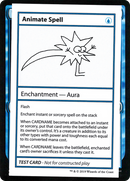 Animate Spell (No PW Symbol) (CMB1-016) [Mystery Booster Playtest Cards 2021]