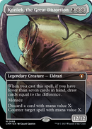 Kozilek, the Great Distortion (Borderless) (CMM-668) [Commander Masters] Foil