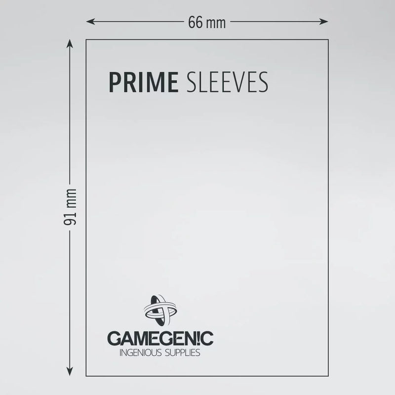 GAMEGENIC: Prime Double Sleeving Clear / Black (2x100)