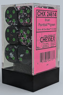 Chessex Dice: Paintball Green 12D6